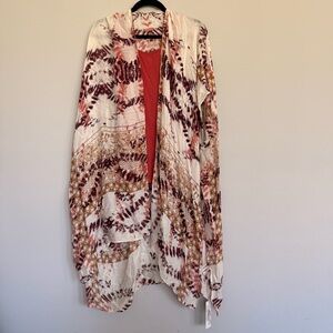 NWT Macchia di Ruggine Bohemian Open Front Kimono and Matching Base Layer Tank
